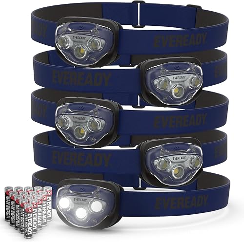 Linternas frontales Eveready Pro200, pack de 5
